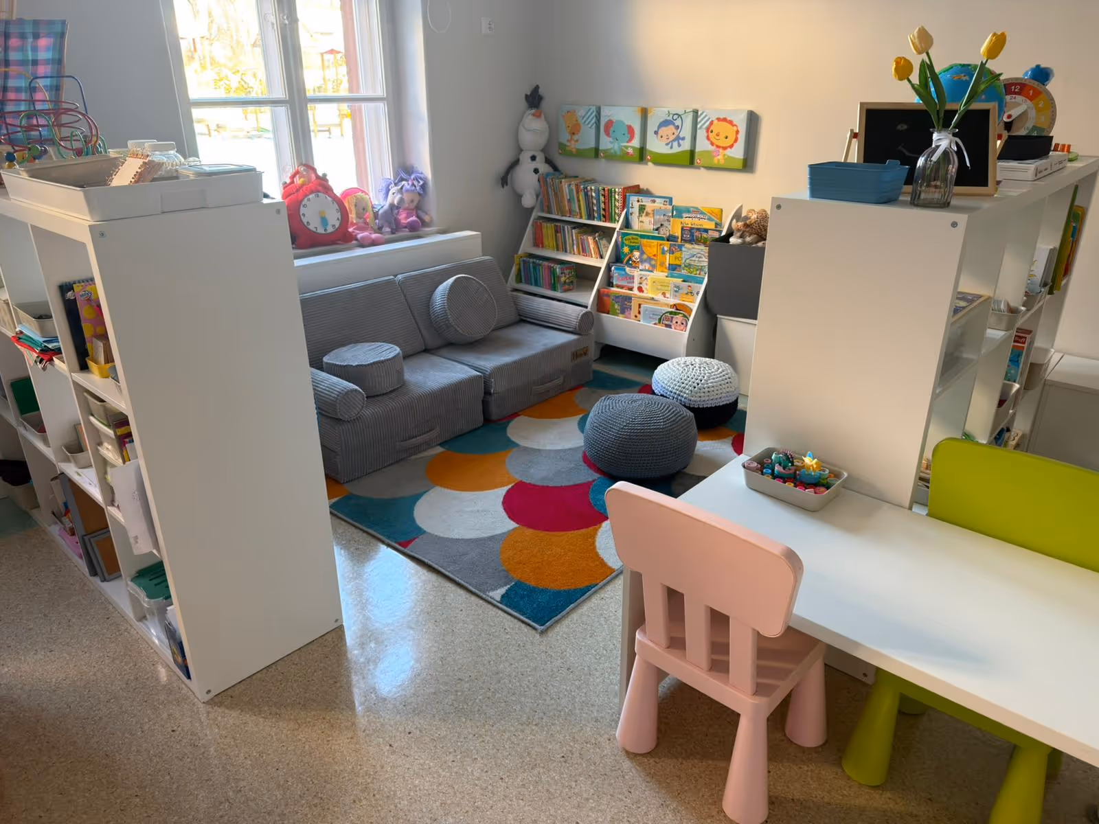 Nowa odsłona sali w przedszkolu „Radosna Kraina” w Zespole Szkolno-Przedszkolnym w Klebarku Wielkim. 