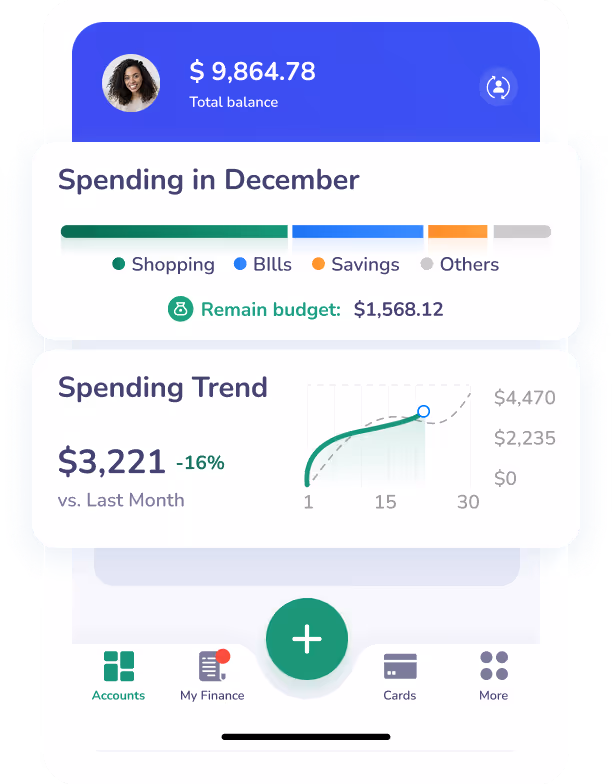 Bankjoy phone app screen