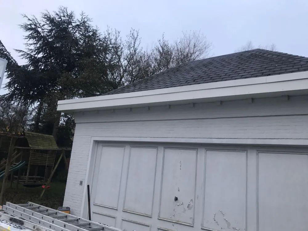 Foto van een huis met een goede afkasting van een dak uitgevoerd door Dakwerken Roofit