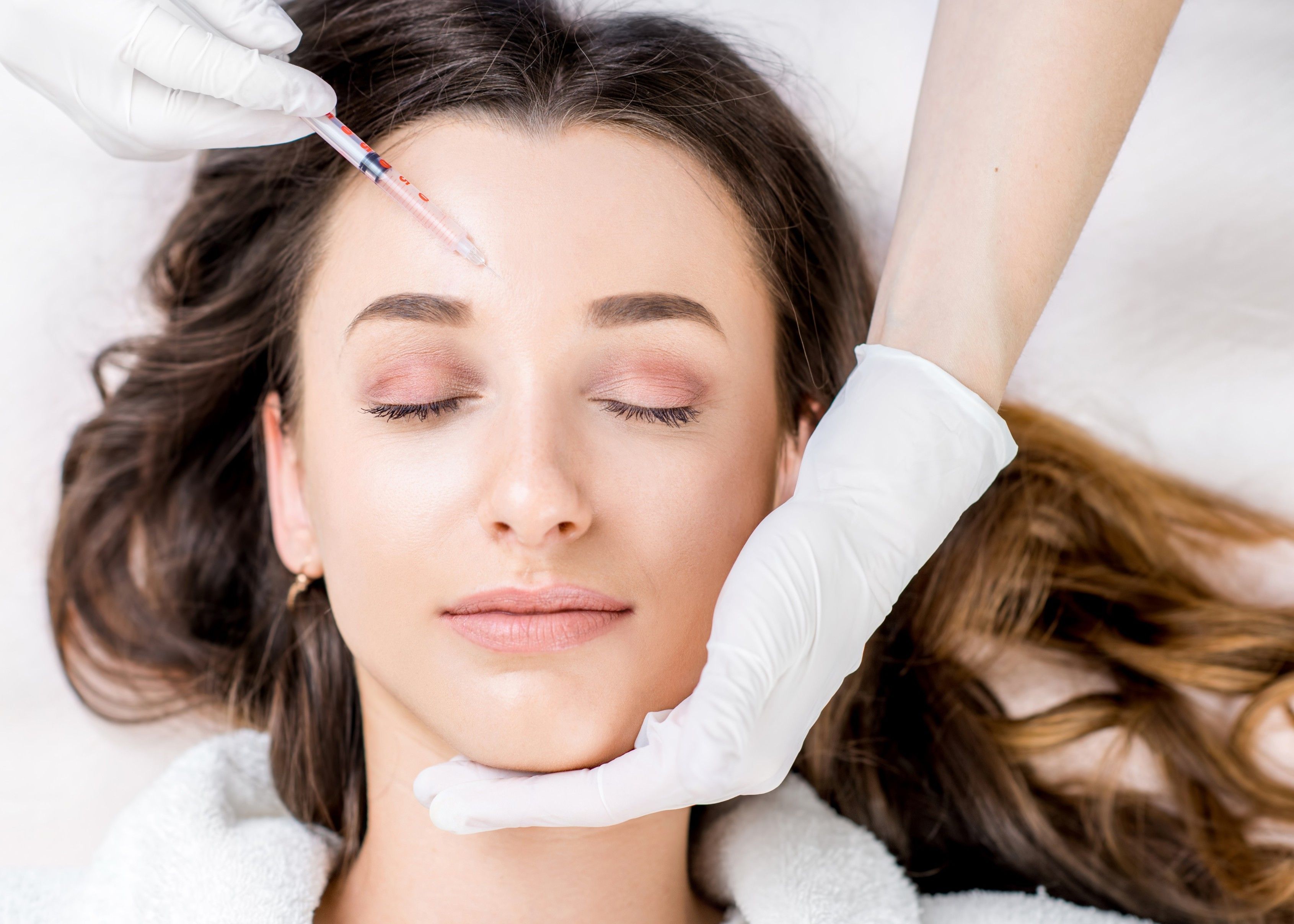 A woman getting a Botox
