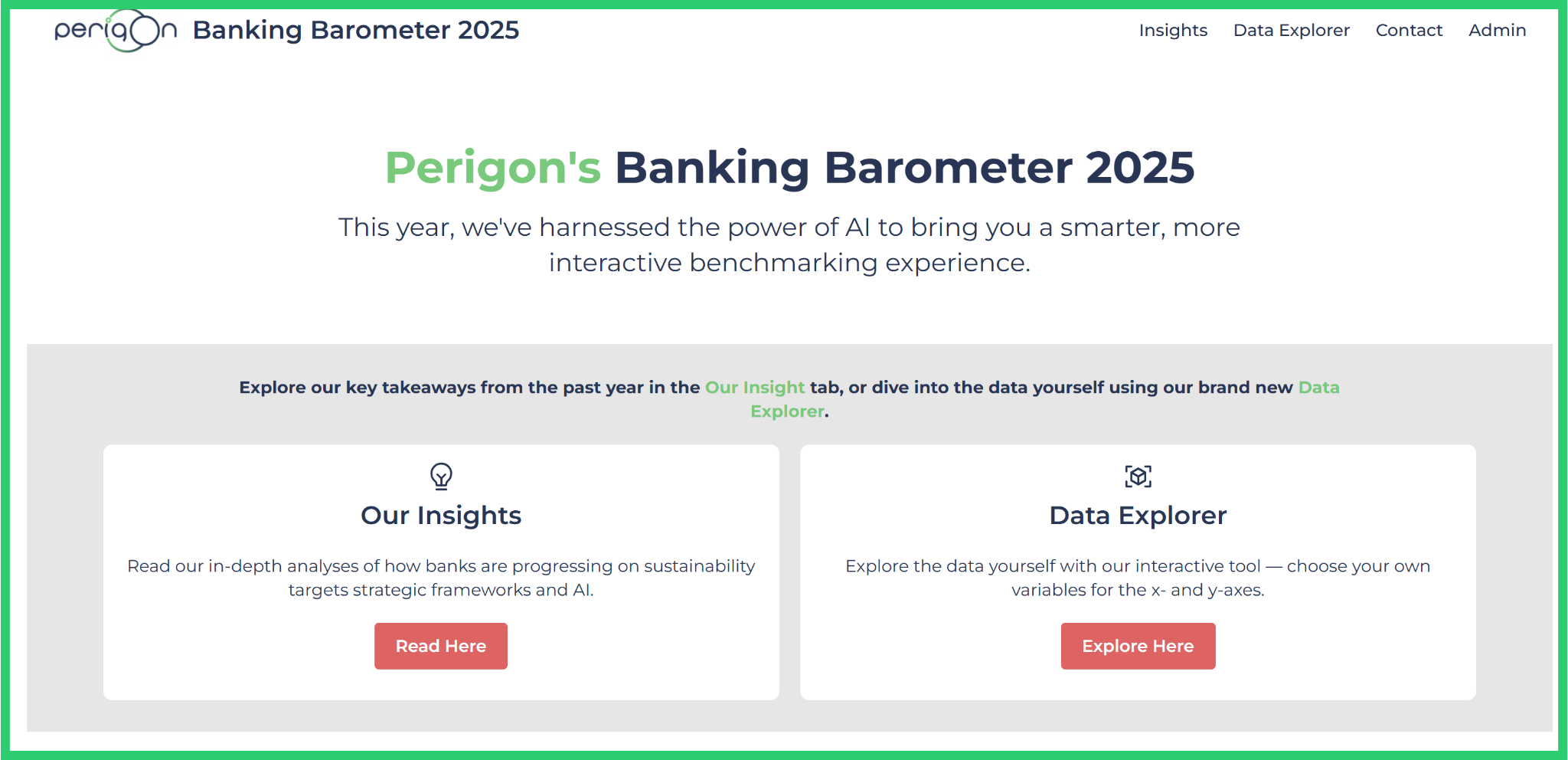 Perigon Banking Barometer 2025