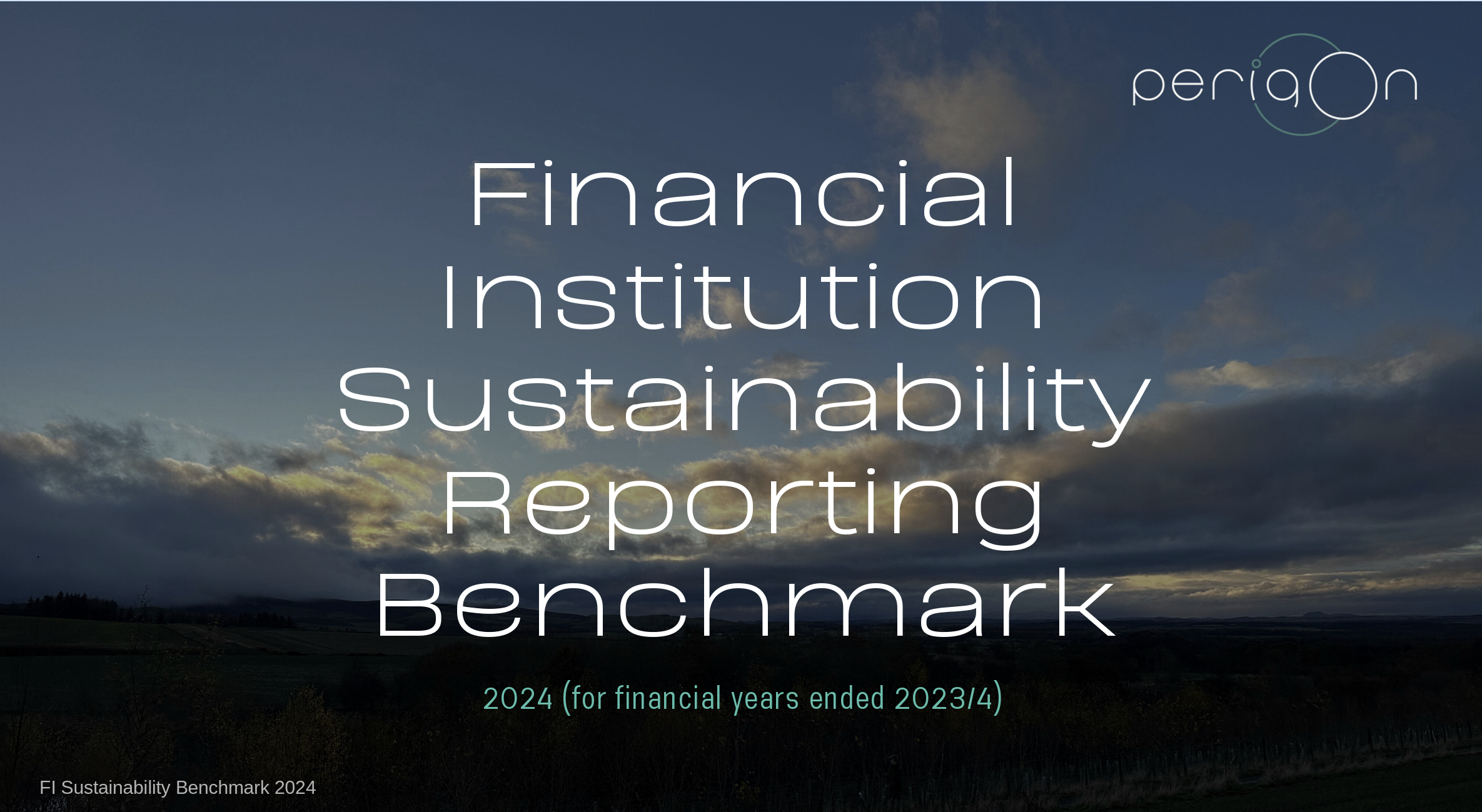 UK FI Sustainability Reporting Benchmark 2024
