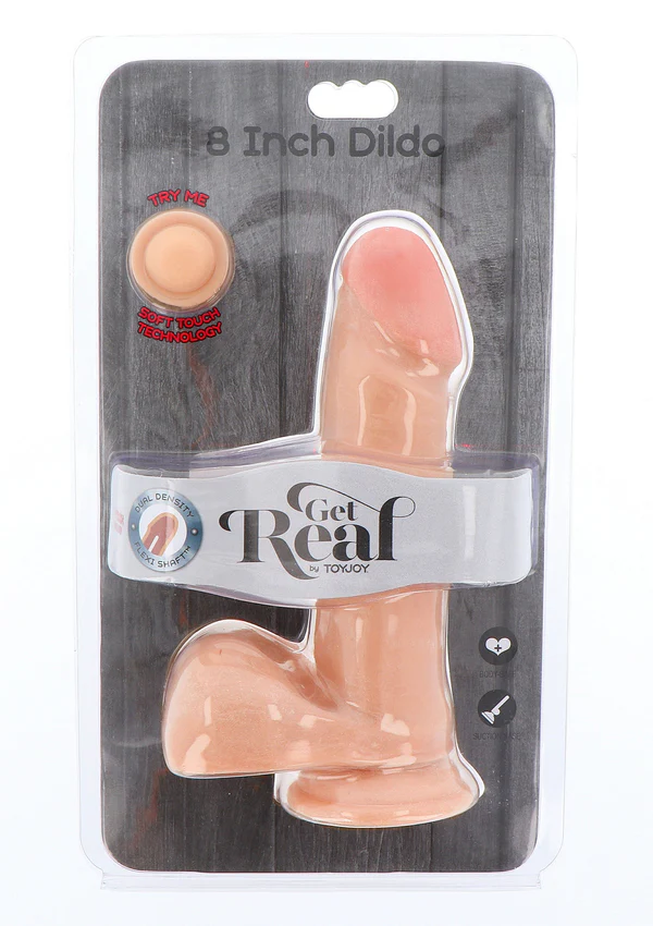 Gode à double densité TPE 20 cm