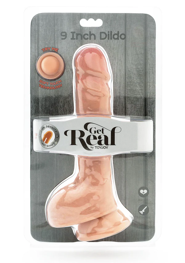 Gode à double densité TPE 23 cm