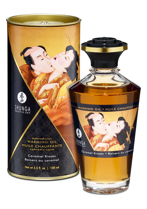 Huile de réchauffement aphrodidiaque 100 ml caramel
