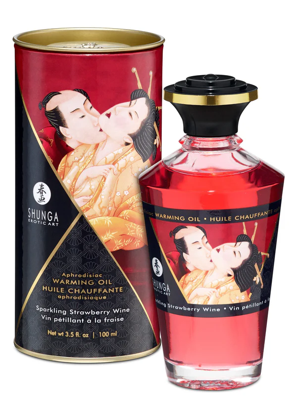 Huile de réchauffement aphrodidiaque 100 ml Fraise