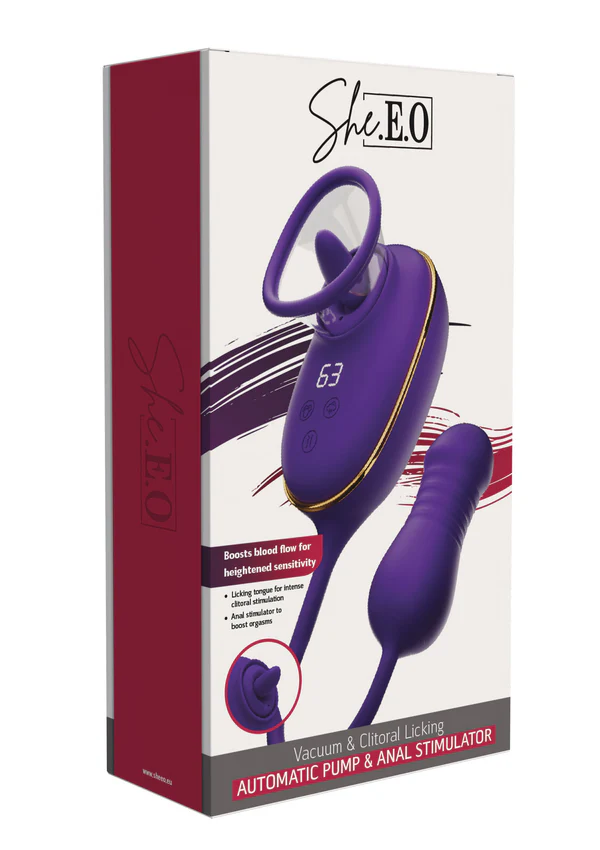 Lécher la pompe clitoridienne et le stimulateur anal