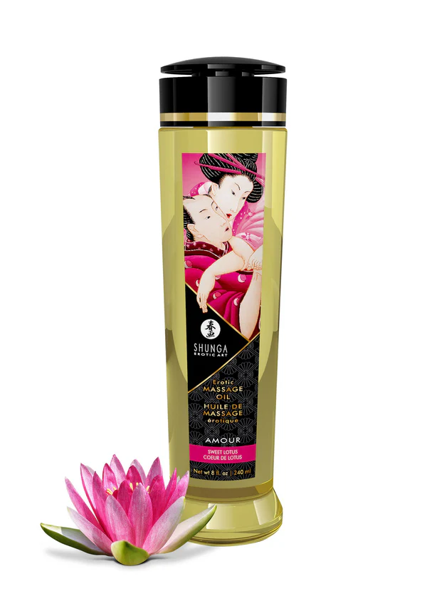 Huile de massage érotique Lotus