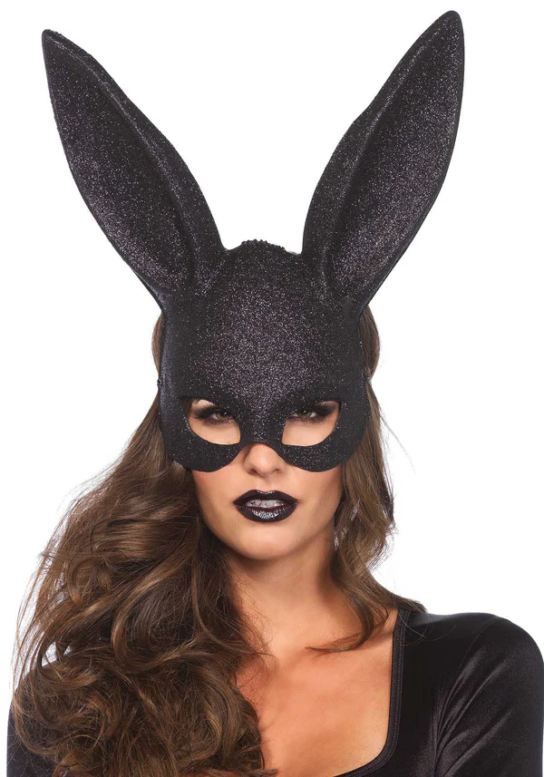 Masque de lapin masqué à paillettes O/S