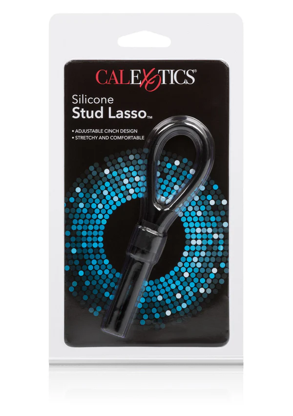 Lasso à clous en silicone noir