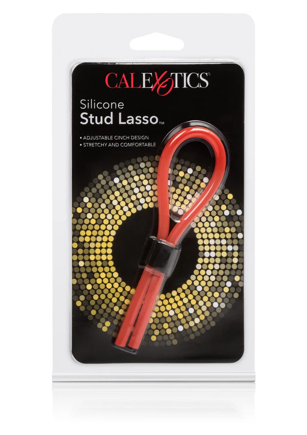 Lasso à clous en silicone rouge