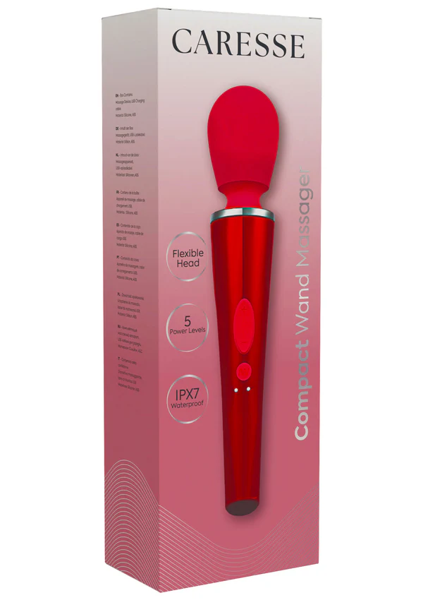 Masseur à baguette compact rouge