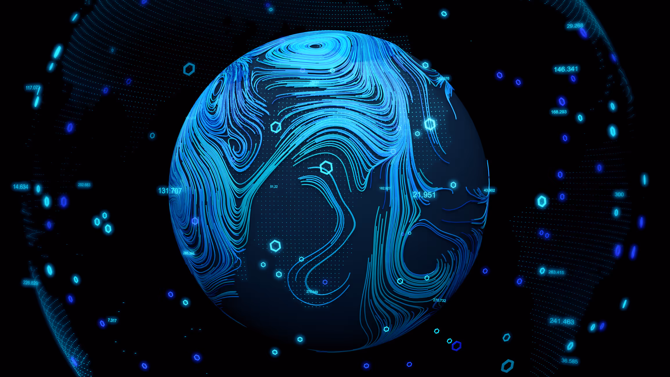 satellite view of the world
