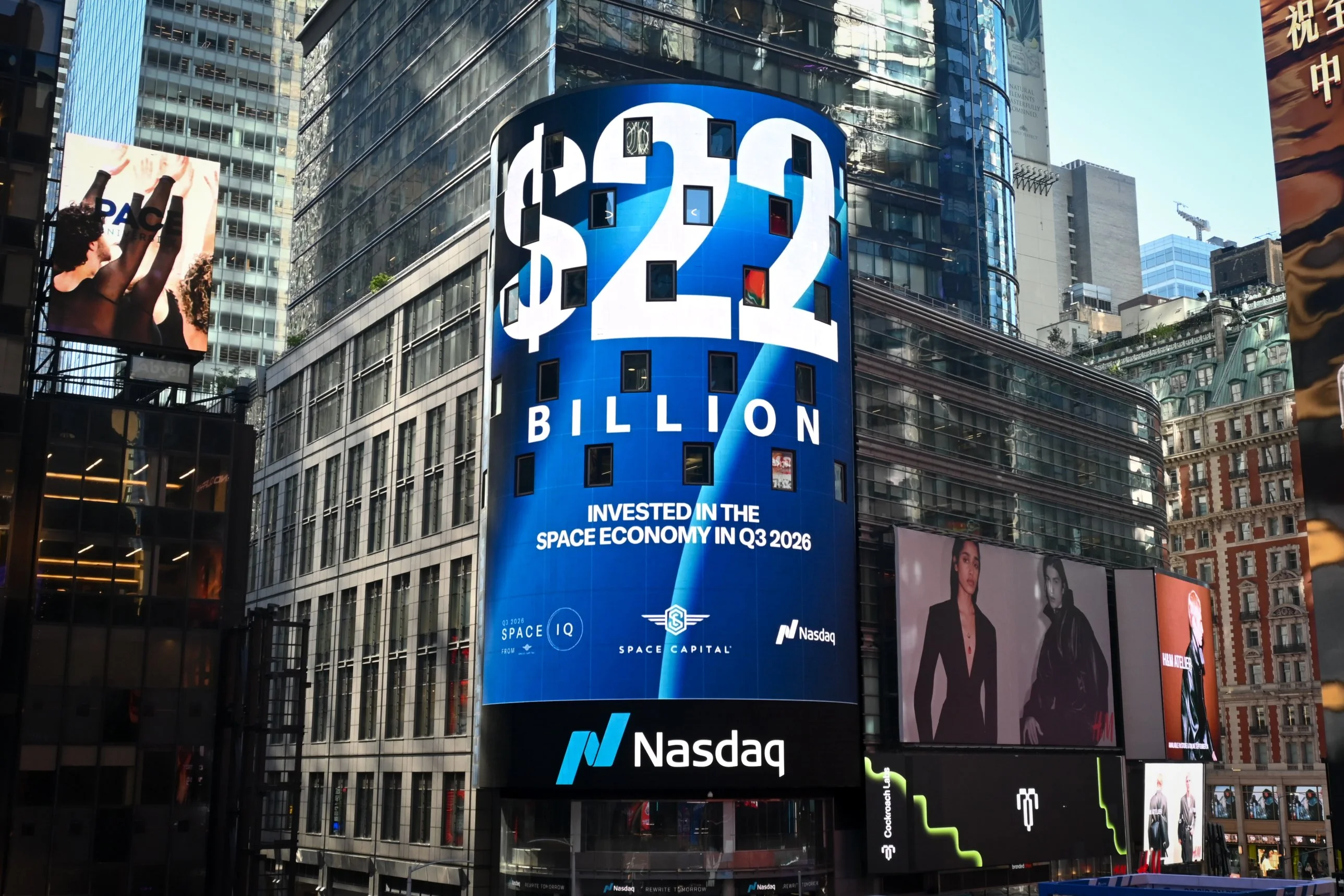 Space Capital on the Nasdaq Tower: $22 Billion Invested in the Space Economy in Q3 2026