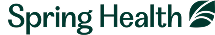 Spring Health logo with green leaf design icon