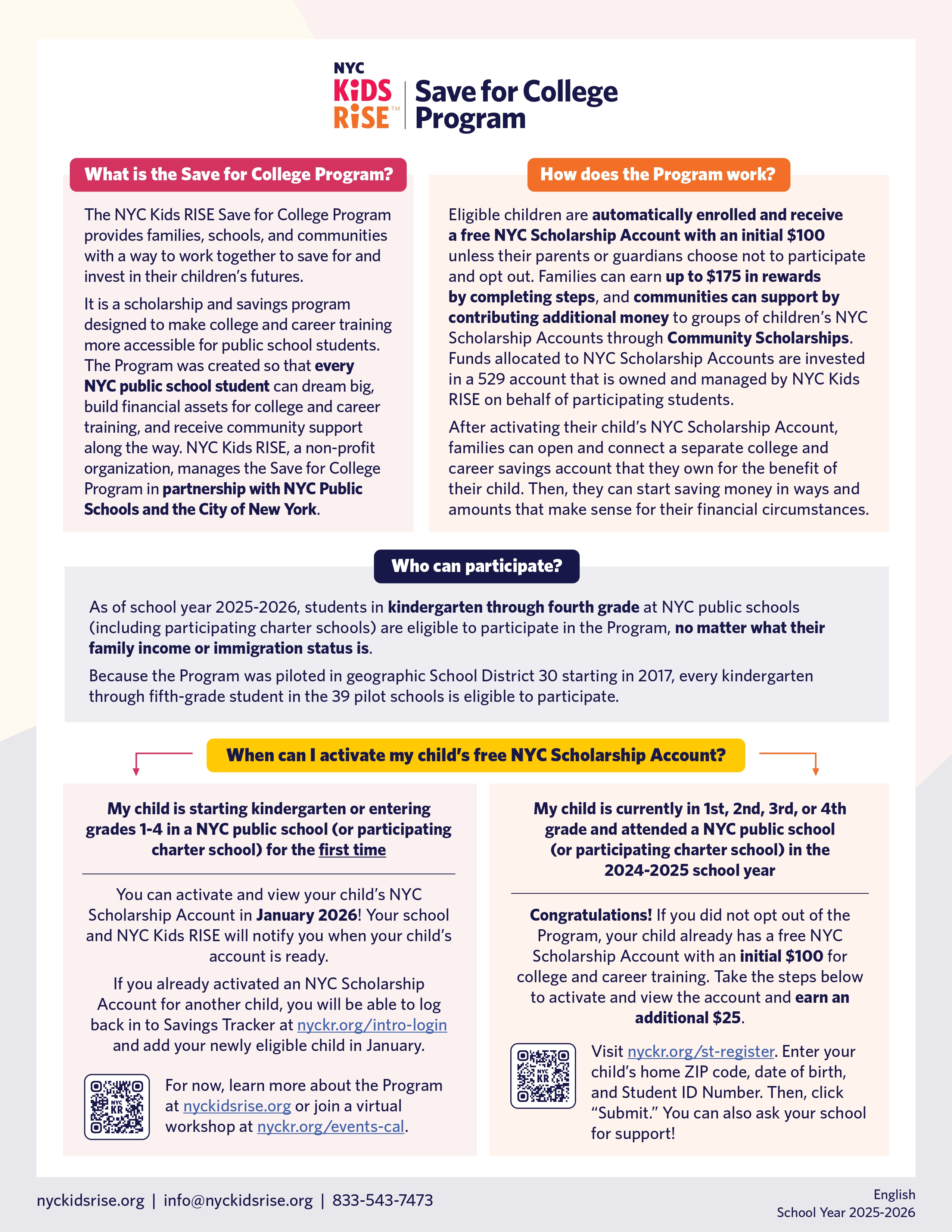 NYC Kids RISE Spanish