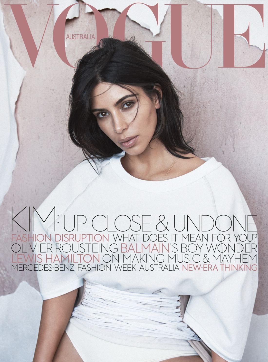 First page of the Vogue Australia tearsheet