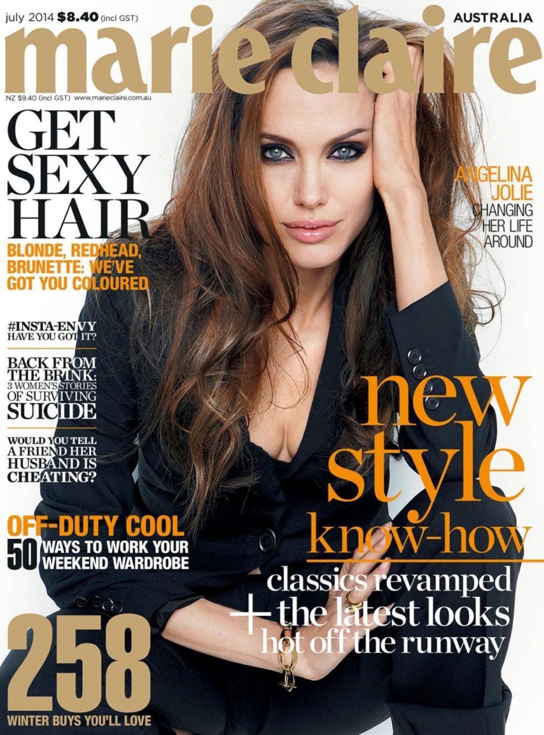 First page of the Marie Claire Australia tearsheet