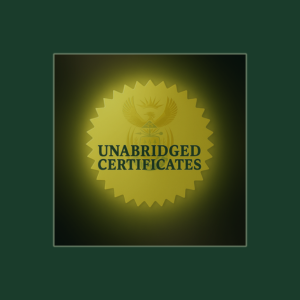 Unabridged Certificates