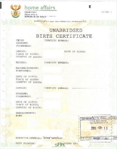 Unabridged certificate