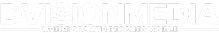Dvsionmedia logo white version text.