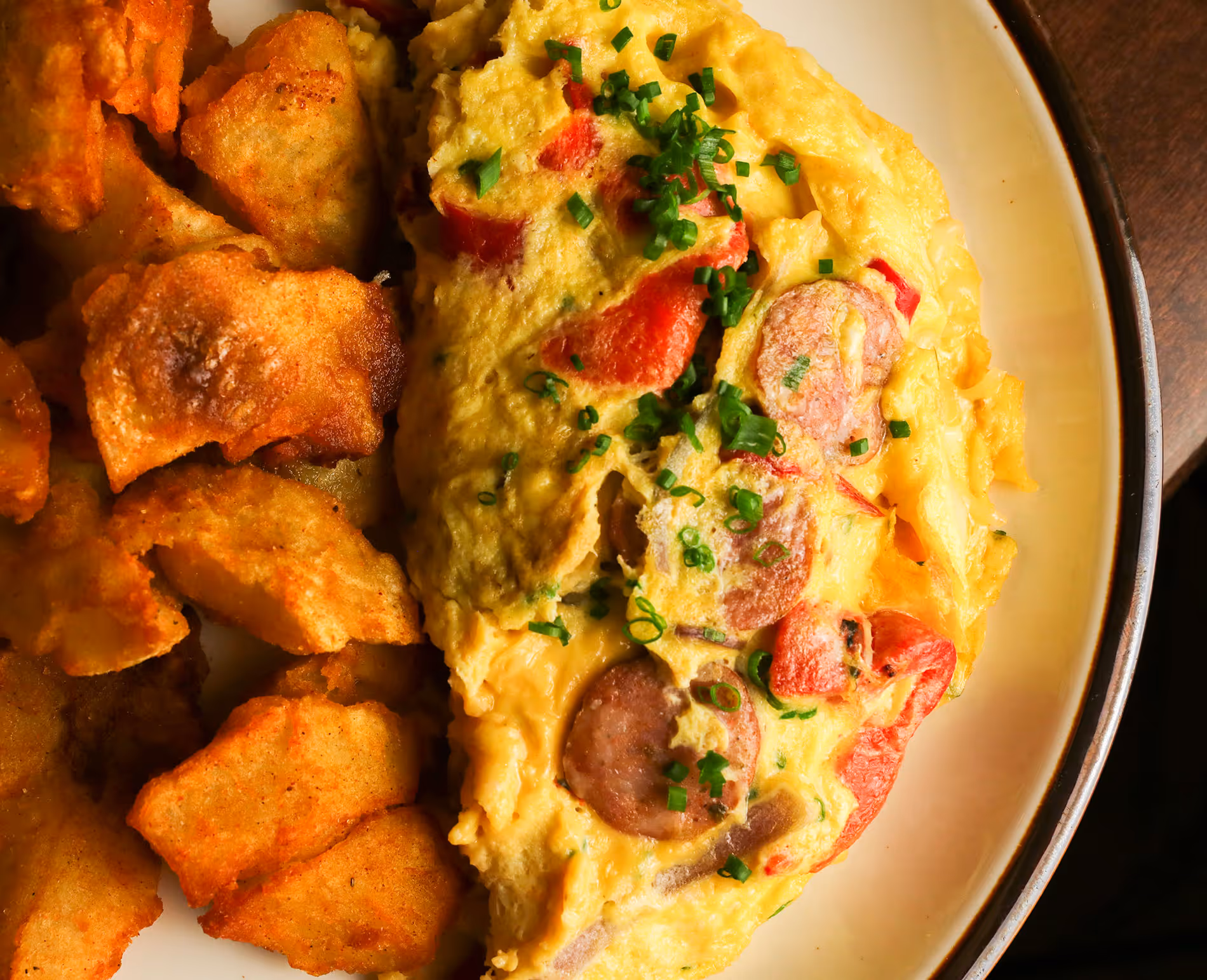Sausage & Pepper Omelet