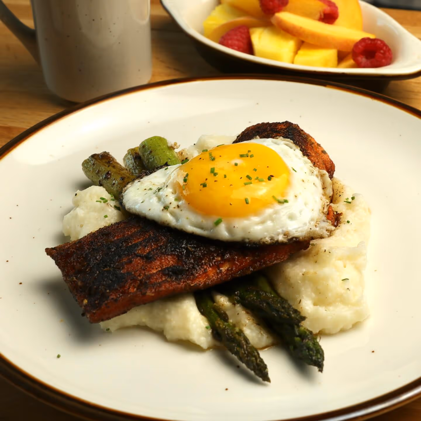 Blackened Trout & Grits