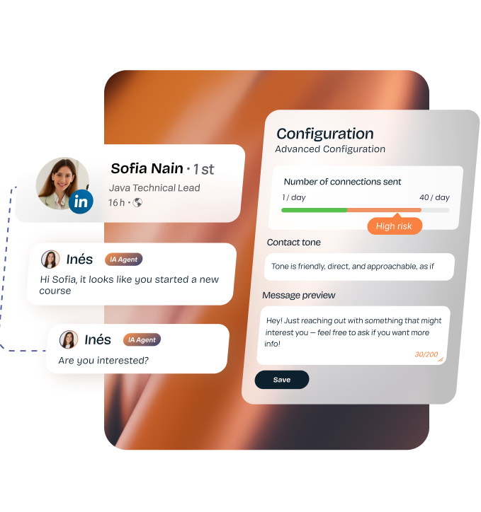 Advanced AI agent customization and campaign control interface