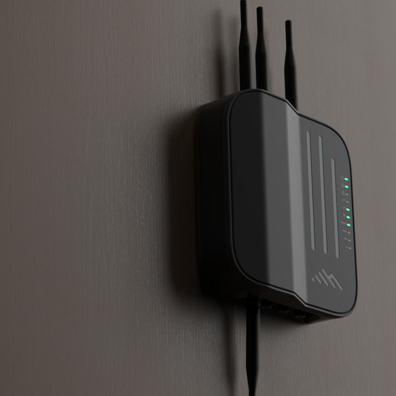 Wi-Fi access point mounted in a commercial space