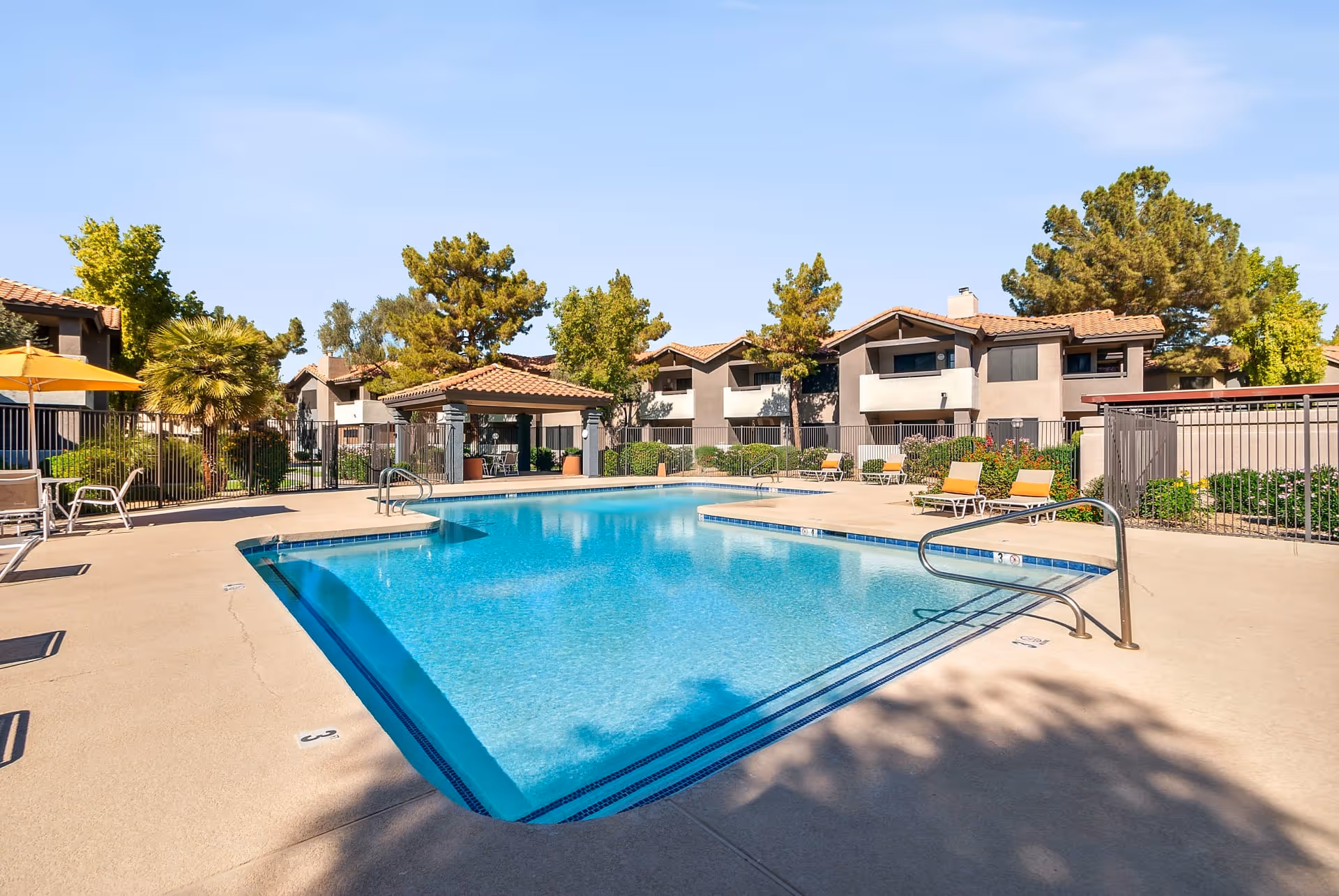 Relaxing resort-style pool