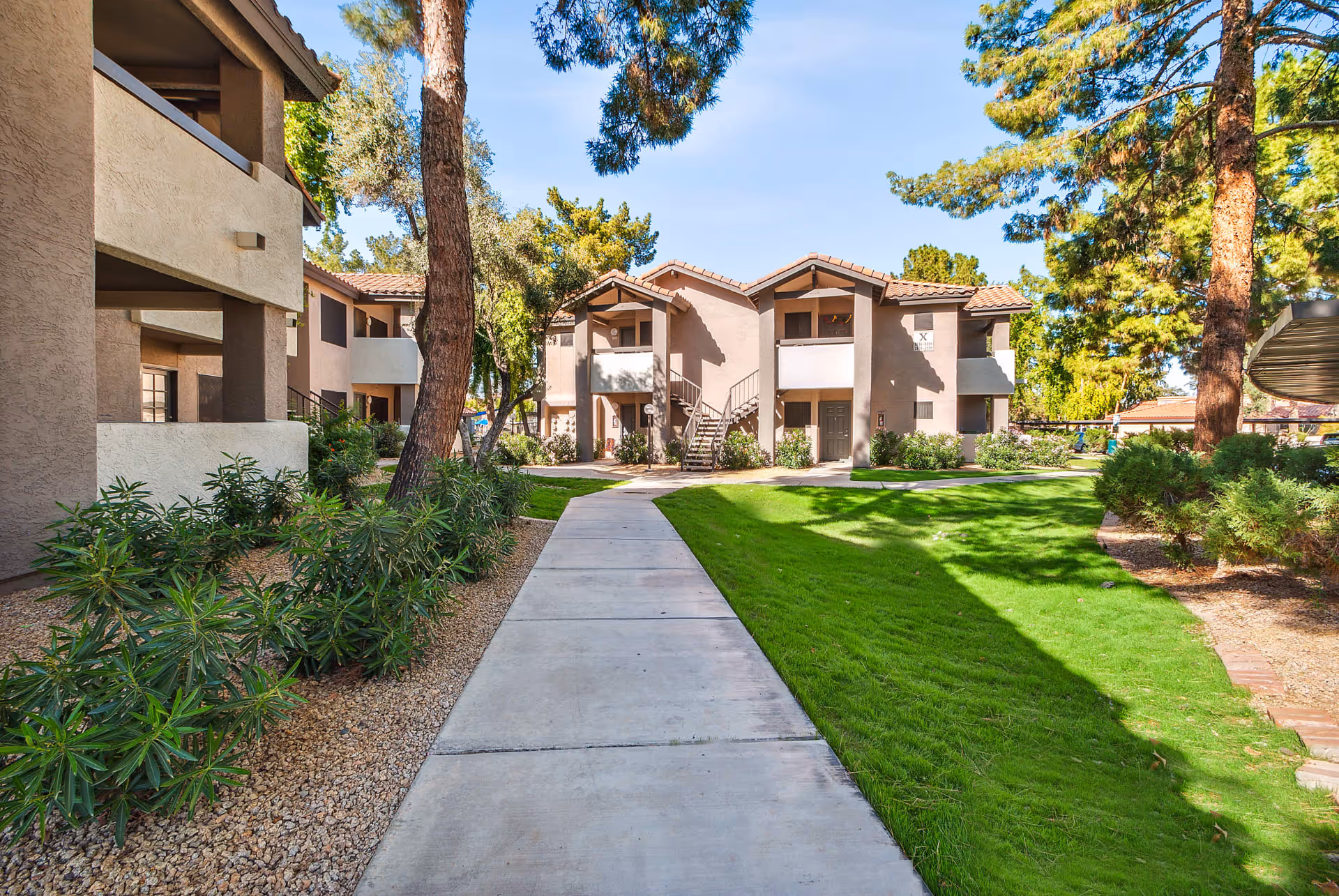 Lush landscaped grounds
