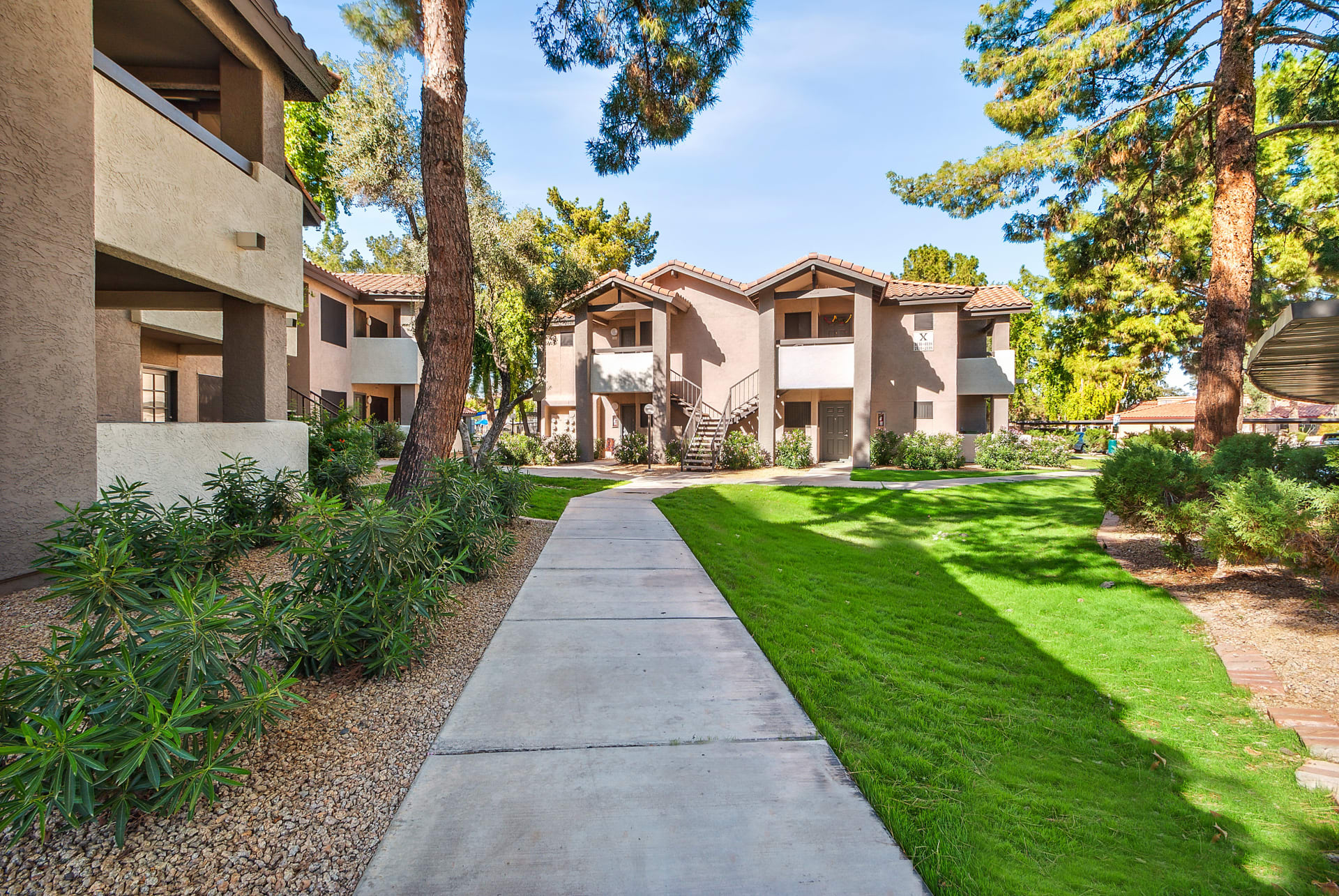 Lush landscaped grounds