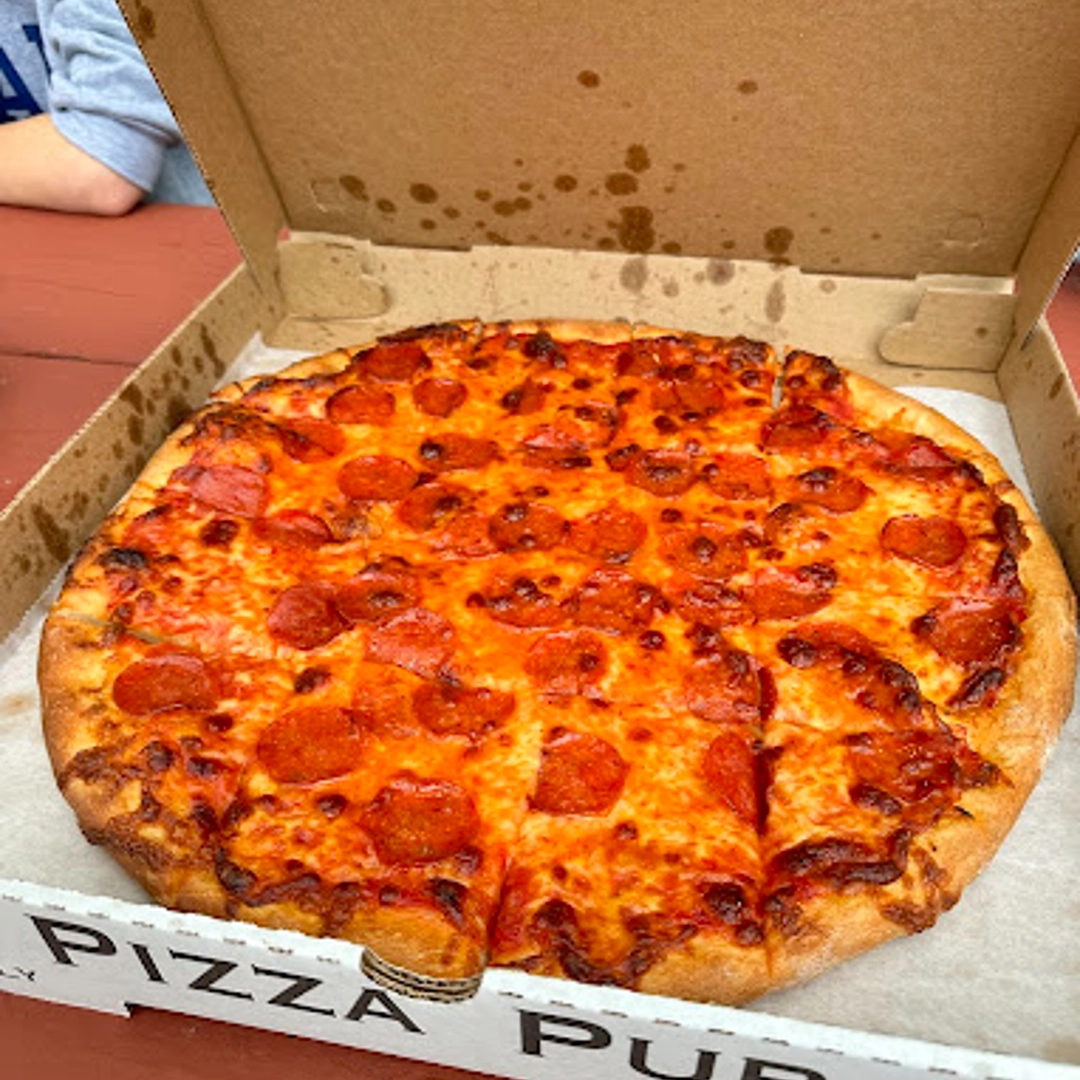 Traditional pepperoni pizza