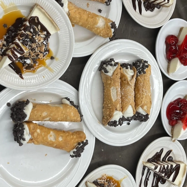 Canolli and desserts