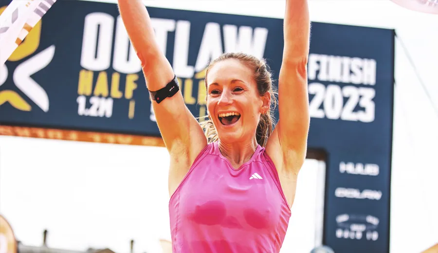 woman celebrating