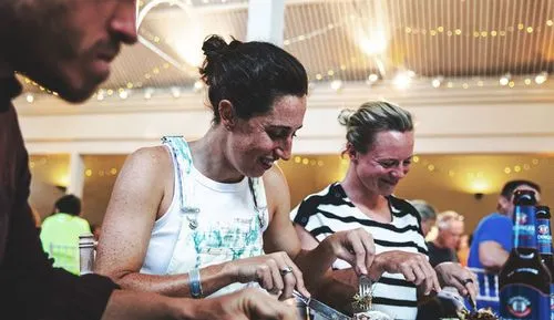 women smiling