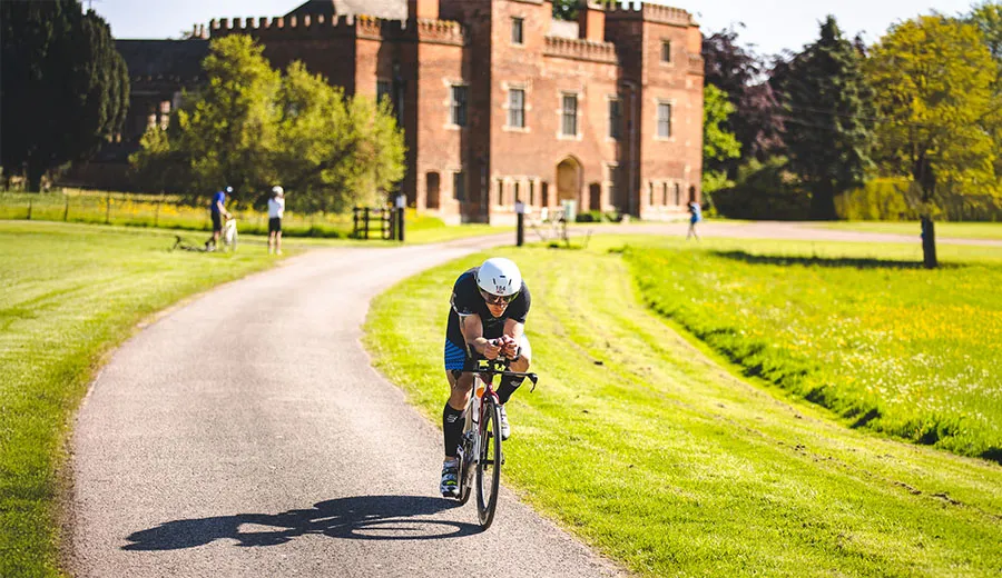 man cycling