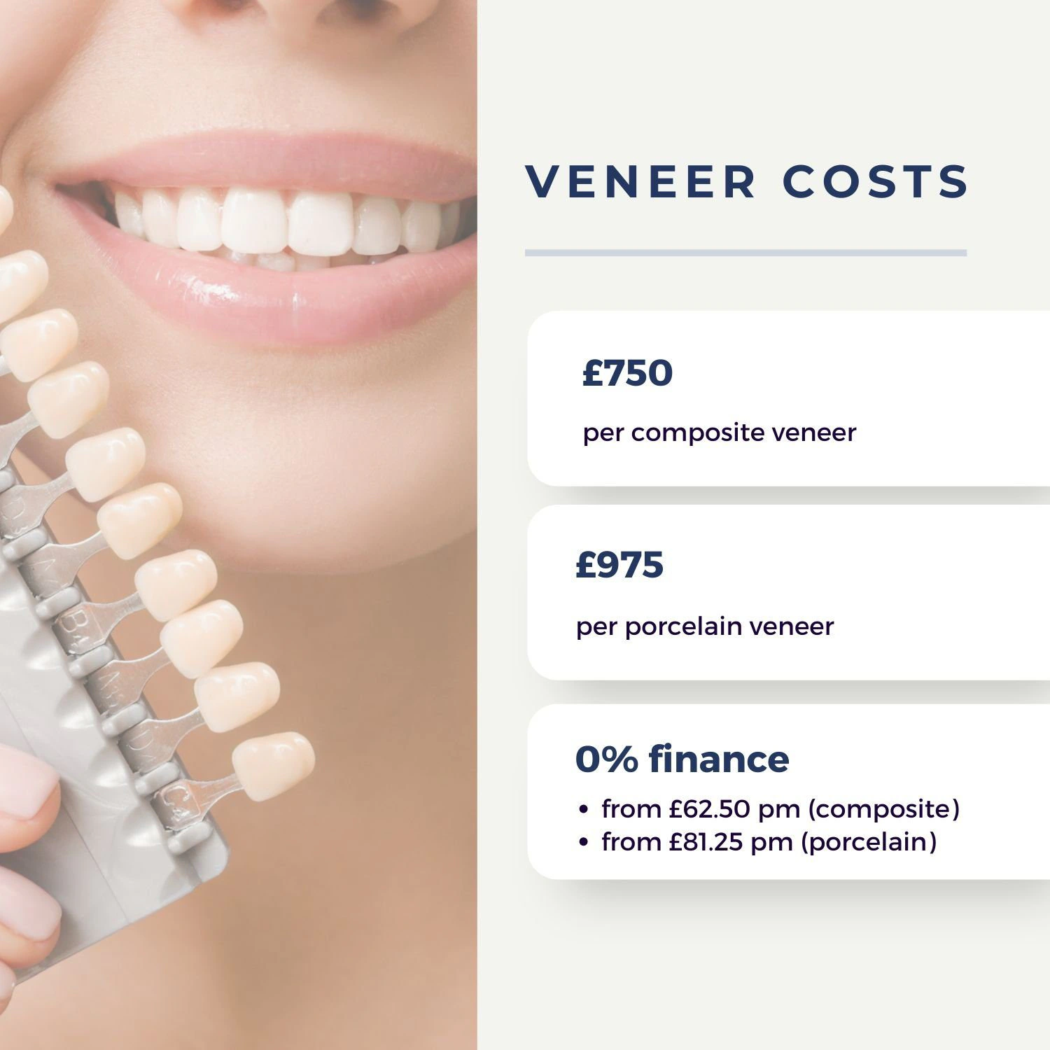 Cosmetic dentistry treatment cost comparison at Maida Smiles
