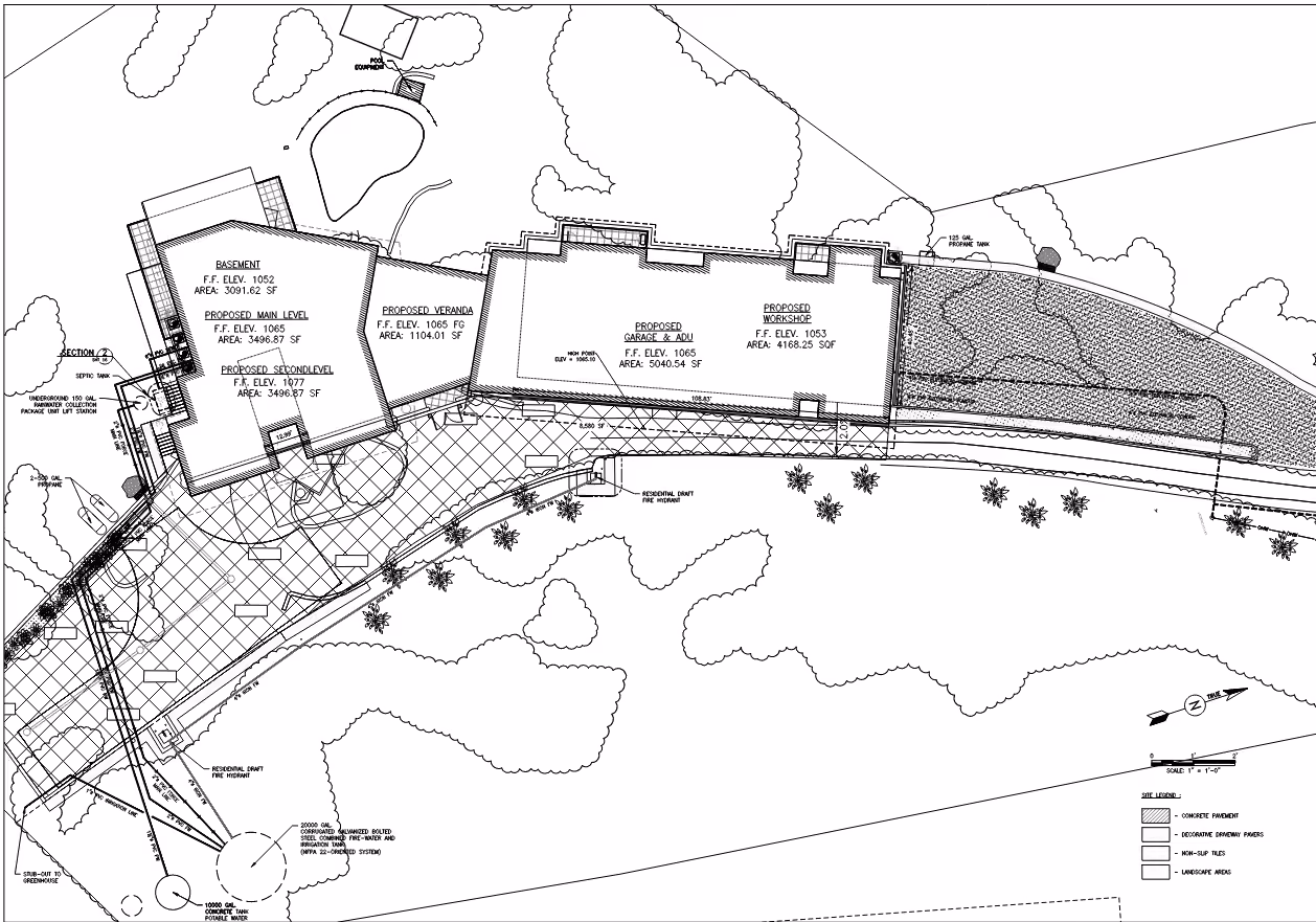 Topographic survey exhibit