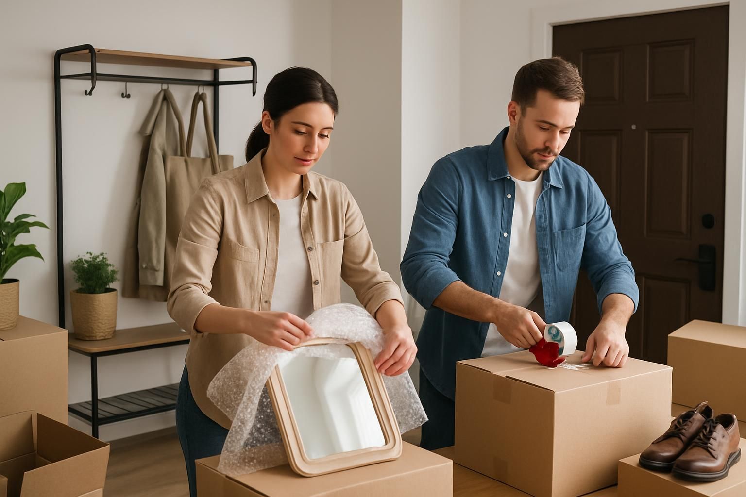 How To Pack And Move An Entryway