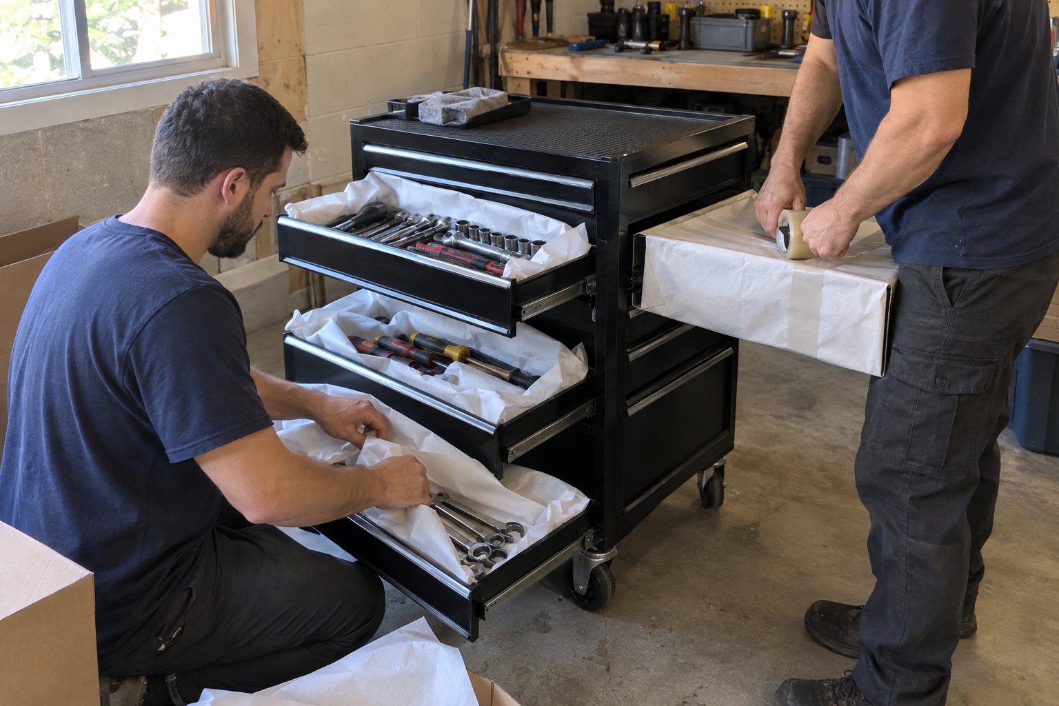 How To Pack A Tool Chest And Workbench For Moving