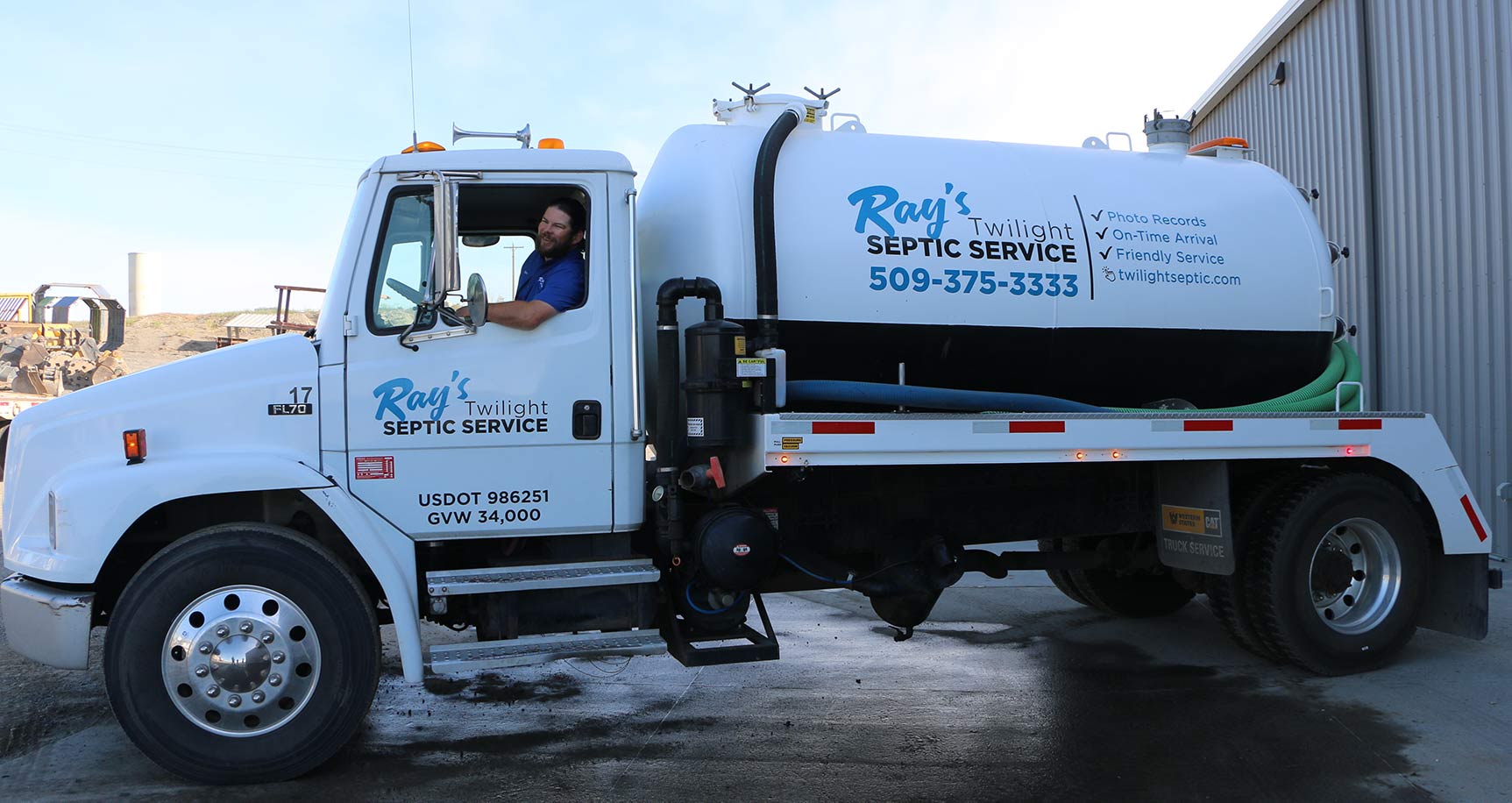 Ray's twilight Septic Service Truck