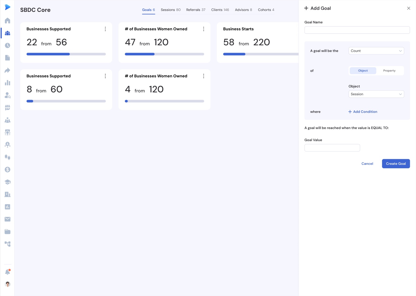 Event calendar with card, list, and calendar views
