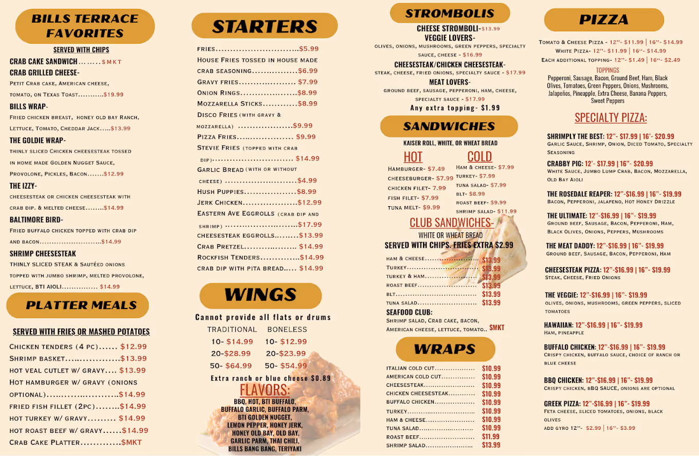 BTI To Go Menu Page 2