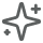 Small sparkle icon with four shining stars of different sizes.