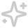 Small sparkling star shapes icon with a glowing effect.