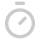 Simple black and white stopwatch icon with a round dial and a small knob on top.