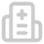 Icon of a hospital building with a cross symbol on top.