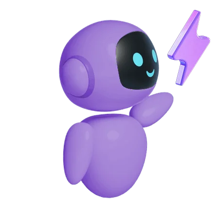 ai-robot-character-guiding-pose-with-smiling-face-3d