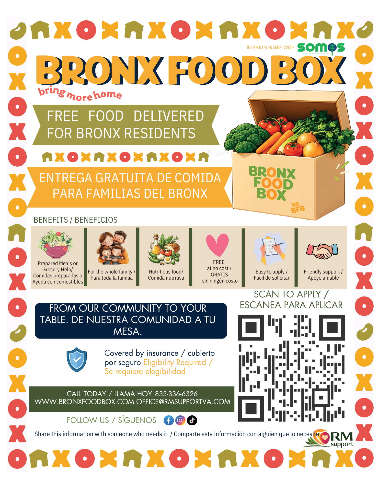 FREE FOOD DELIVERED FOR BRONX RESIDENTS
